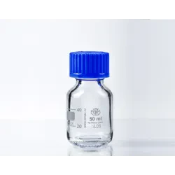 The flask ISO wide - throated dark 50 ml, GL32, SIMAX