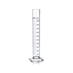 Measuring cylinder Simax blue graduated class A 500ml